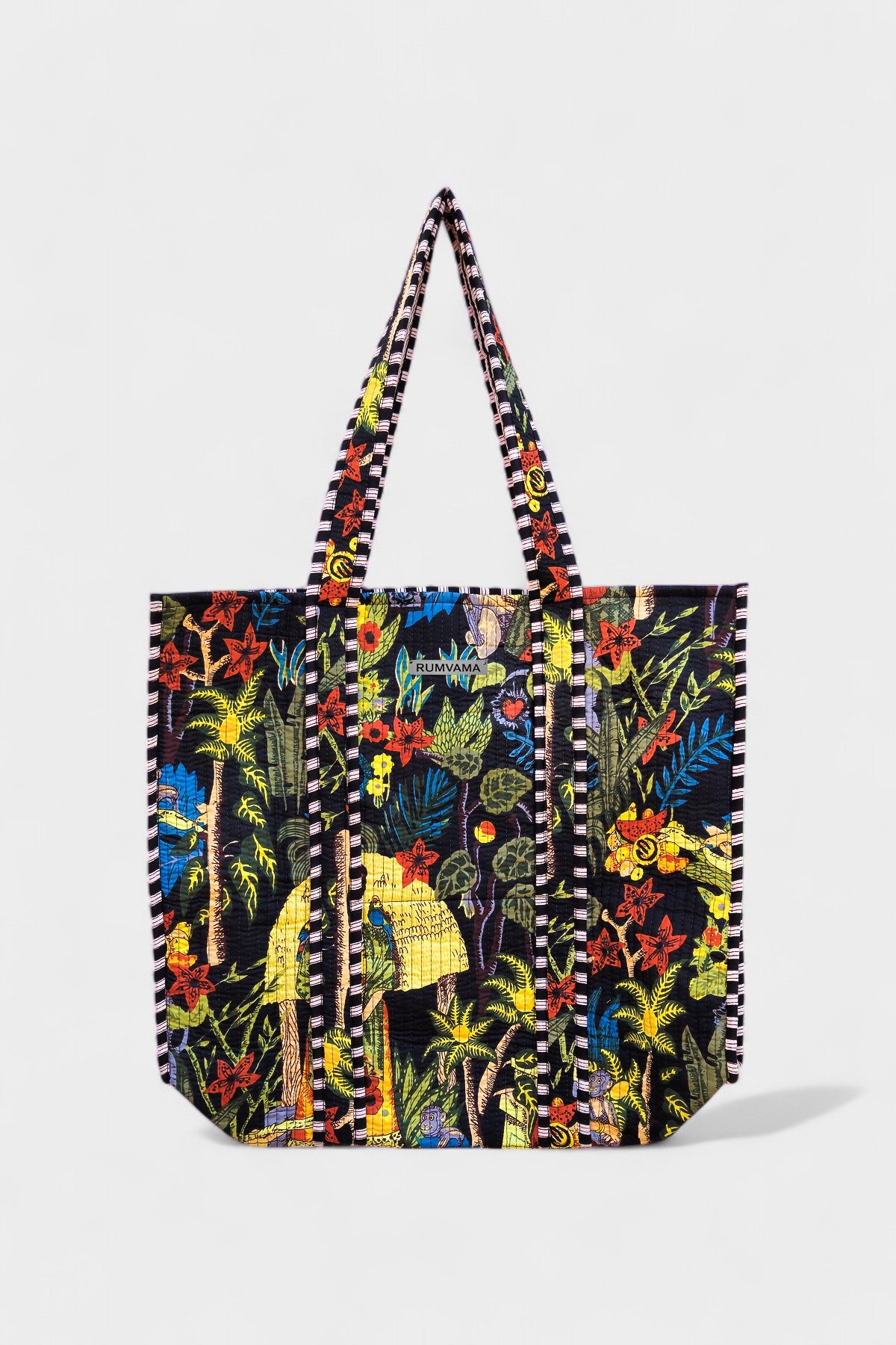 Black Jungle Tote Bag - Rumvama