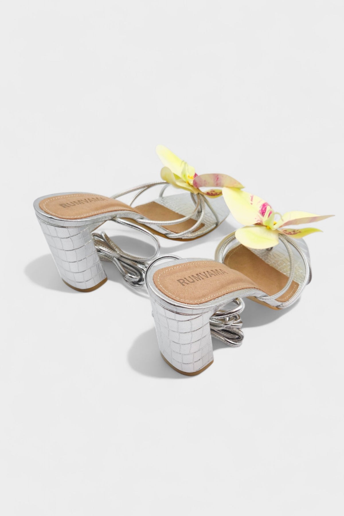 Lemon Orchid Silver Heels - Rumvama