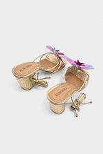 Raspberry Orchid Gold Heels - Rumvama