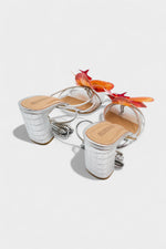 Sangria Orchid Silver Heels - Rumvama