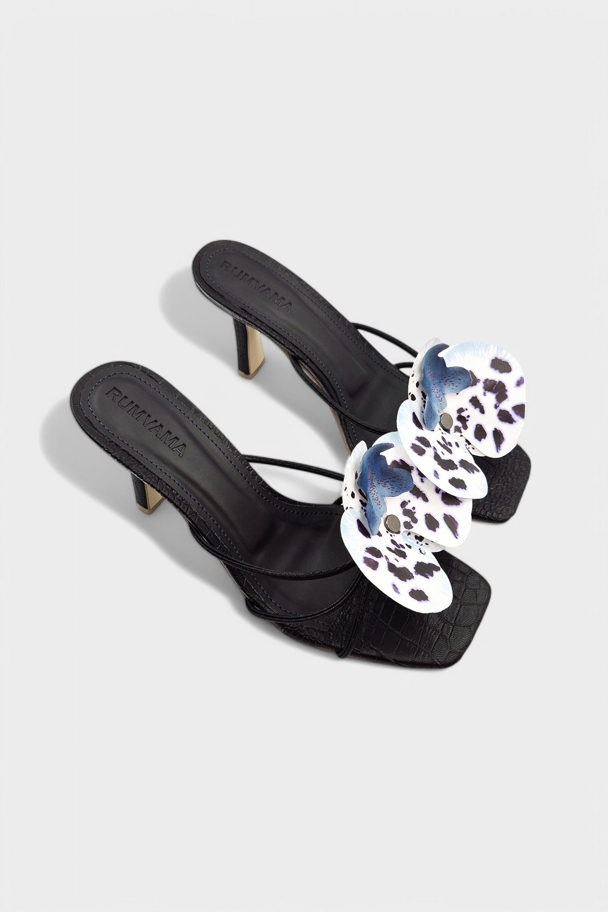 Dalmatian Orchid Heels - Rumvama