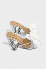 White Orchid Silver Heels - Rumvama