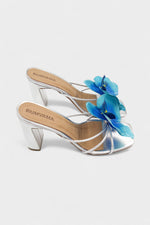 Blue Orchid Silver Heels - Rumvama