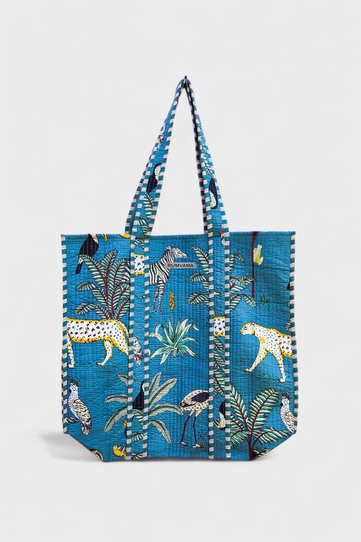 Blue Safari Tote Bag - Rumvama