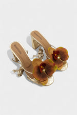 Caramel Orchid Gold Heels - Rumvama