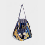 Navy Tiger Tote Bag - Rumvama