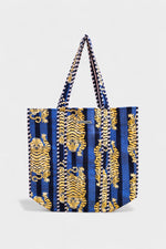 Navy Tiger Tote Bag - Rumvama